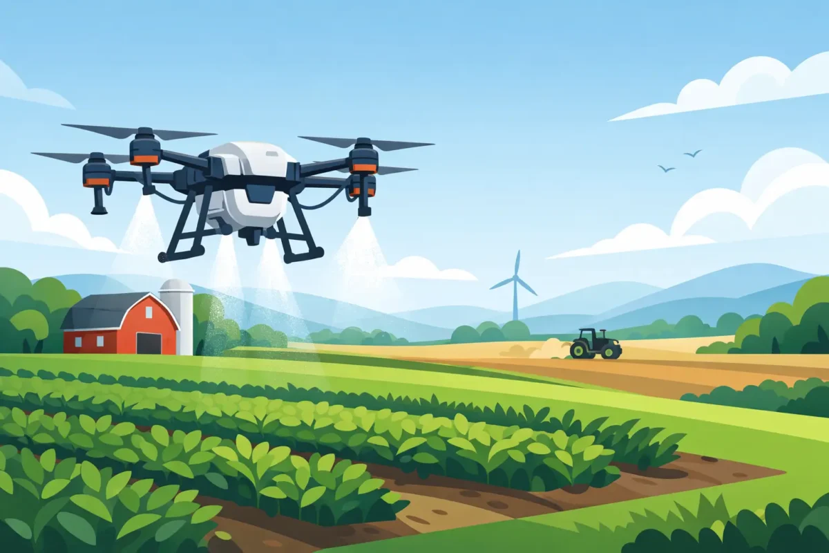 Agricultural Spraying Drone for Farms